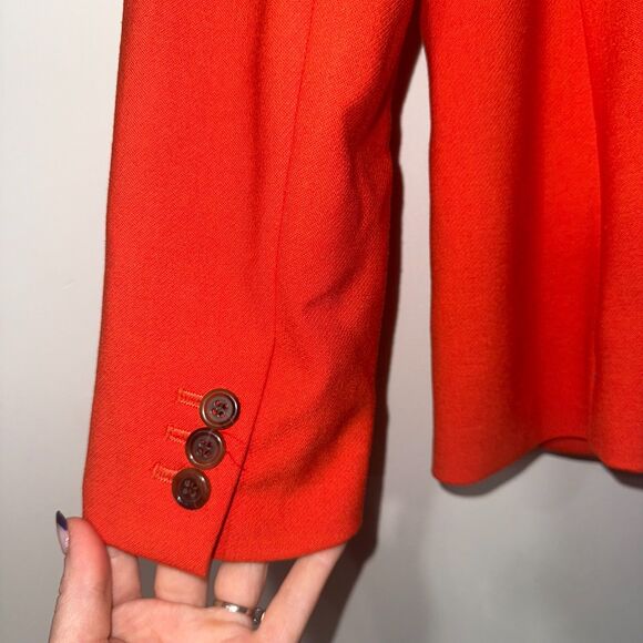 J. Crew Parke Wool Blend Blazer In Orange - 8 - Picture 6 of 11